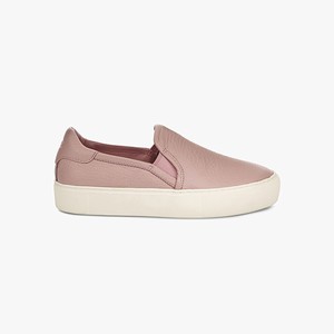 Ugg Jass Leather Women Sneakers Pink (8320VKBLQ)